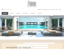 Tablet Screenshot of immobilier-sur-mesure.com